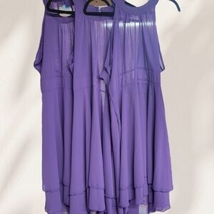 Halter Style Sleevess Tiered Dress Lot Of 3 Source Unknown Size (See Measurement